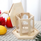 Wooden Bird Feeder with Transparent Acrylic Panel and Protective  Roof