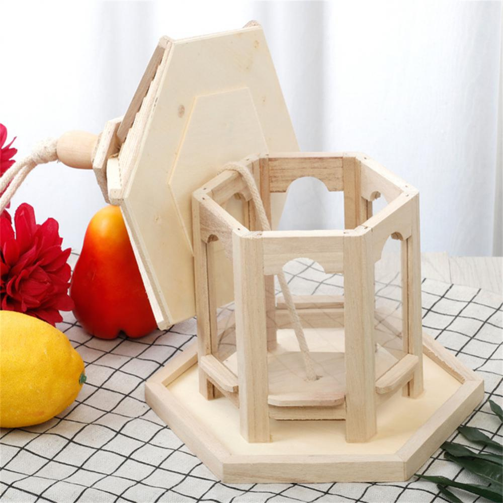 Wooden Bird Feeder with Transparent Acrylic Panel and Protective  Roof