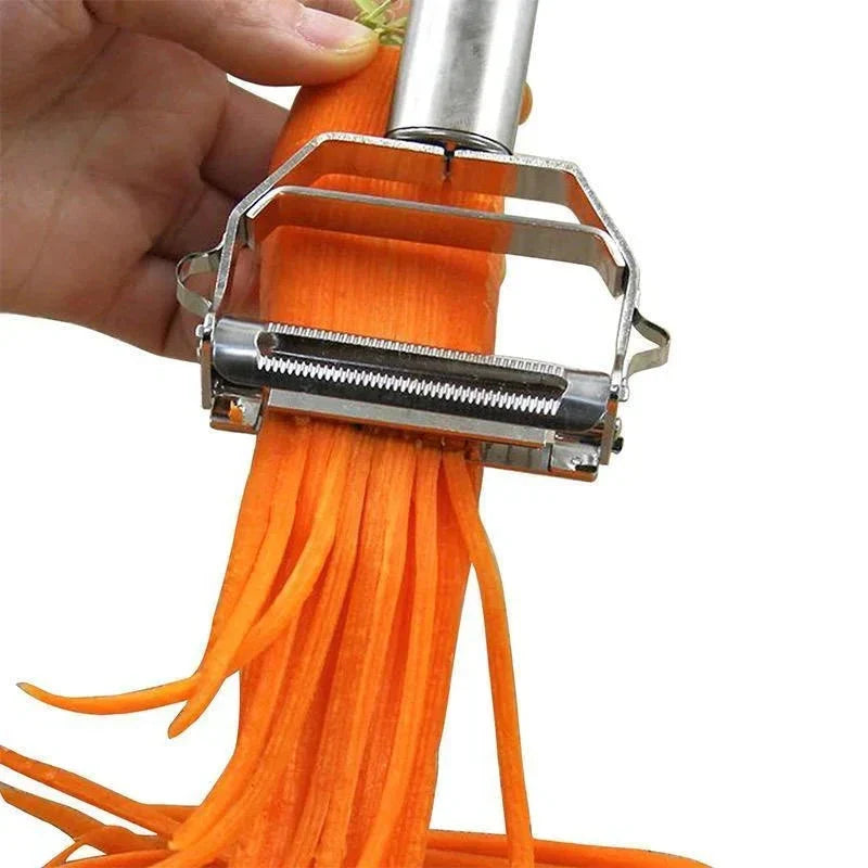 Dual Blade Vegetable Peeler with Julienne Cutter and Stainless Steel Construction All Vera Mart