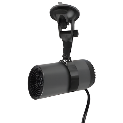12V Car Windshield Defroster and Heater with Dual Suction Cup Mount
