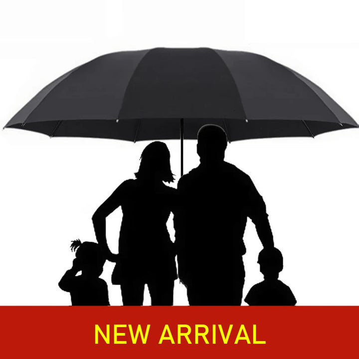 Super Large Folding Umbrella, Windproof, Folding Design for Rain and Sun