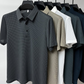 Men's Polo Shirt with Tailored Fit and Breathable Cotton Blend, Machine Washable