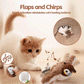 Interactive Cat Toy with Motion-Activated Chirps and USB Rechargeable, Catnip Pocket