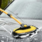 Telescopic Car Wash Brush with Rotating Head and Microfiber Chenille Bristles, Extends 19.69-40.16 inches