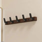 Minimalist Wall Mounted Coat Hook in Wood and Metal