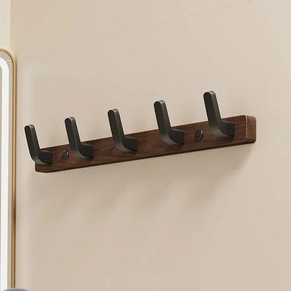 Minimalist Wall Mounted Coat Hook in Wood and Metal