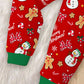 Childrens Lined Pajama Set with Holiday Graphics and Long Sleeves