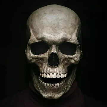 Movable Jaw Realistic Full Head Skull Mask for Halloween