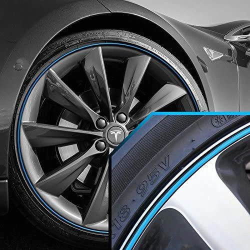 Rubber Wheel Rim Protector Strip with Adhesive Backing, 8 Meter Length