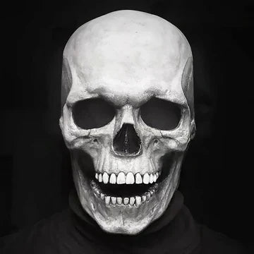 Movable Jaw Realistic Full Head Skull Mask for Halloween