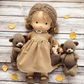 Soft Cotton Doll with Wool Stuffing and Neutral Features for Toddlers