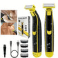 SJBackyard Men's Rechargeable Wet And Dry Electric Shaver And Trimmer