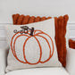 Knit Orange Pumpkin Pillow- 20in - Interior Delights