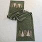 Green Velvet Pines Table Runner - Interior Delights