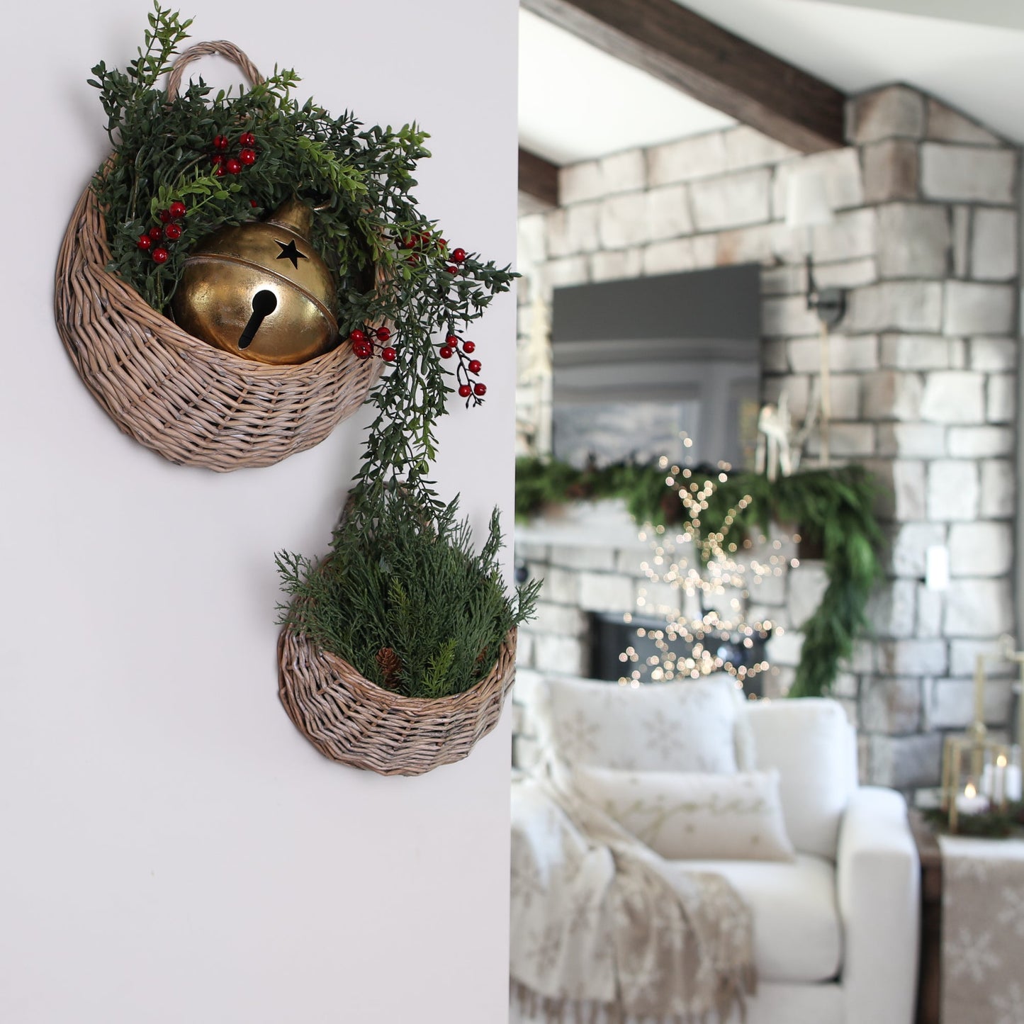 Vintage Golden Bell with Star Cutouts - Interior Delights