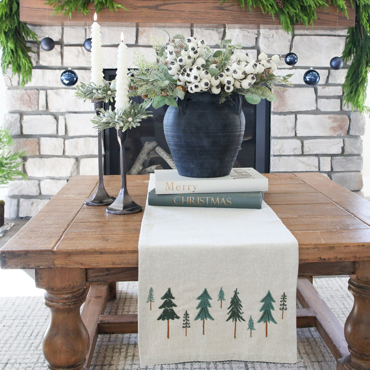 Holiday Tree Table Runner - Interior Delights