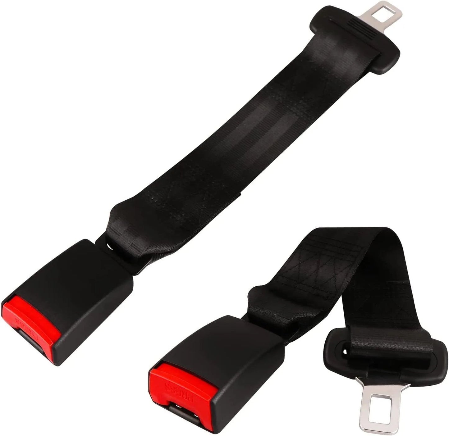 Seat Belt Extender with 14-Inch Extension and Metal ABS Construction