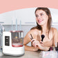 Automatic Makeup Brush Cleaner with High Speed Spinning and Multiple Silicone Collars