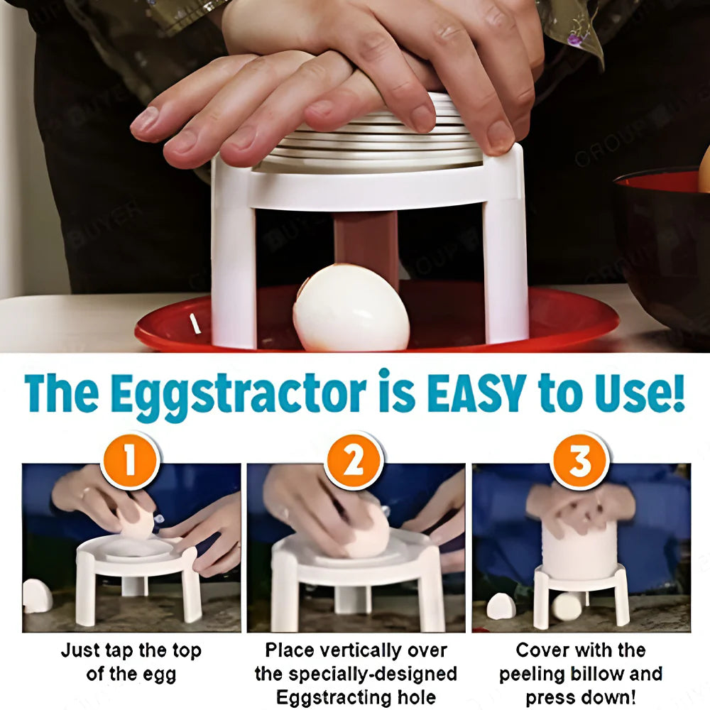 Sjbackyard Creative Egg Peeler Tool, Quick & Safe Boiled Egg Peeler