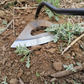 Steel Garden Hoe with Sharp Cutting Edges and Non-Slip Handle, Extension Rod Compatible