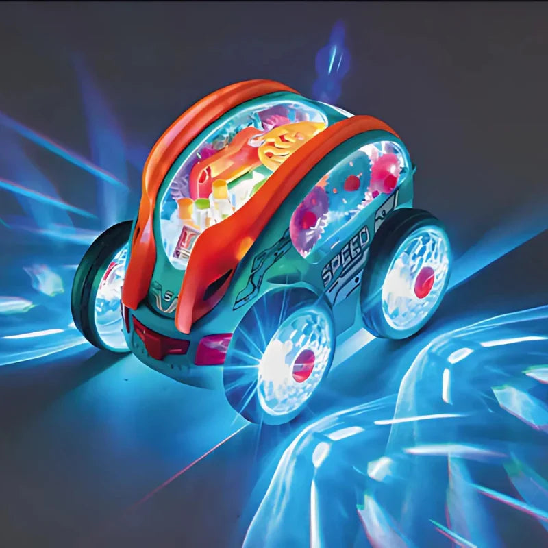 Musical Toy Car with LED Lights and 360 Degree Rotation