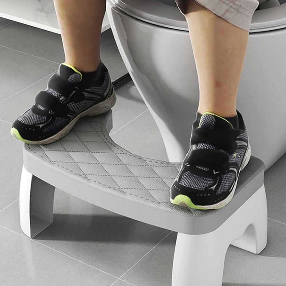 Compact Non-Slip Toilet Stool for Better Bathroom Posture