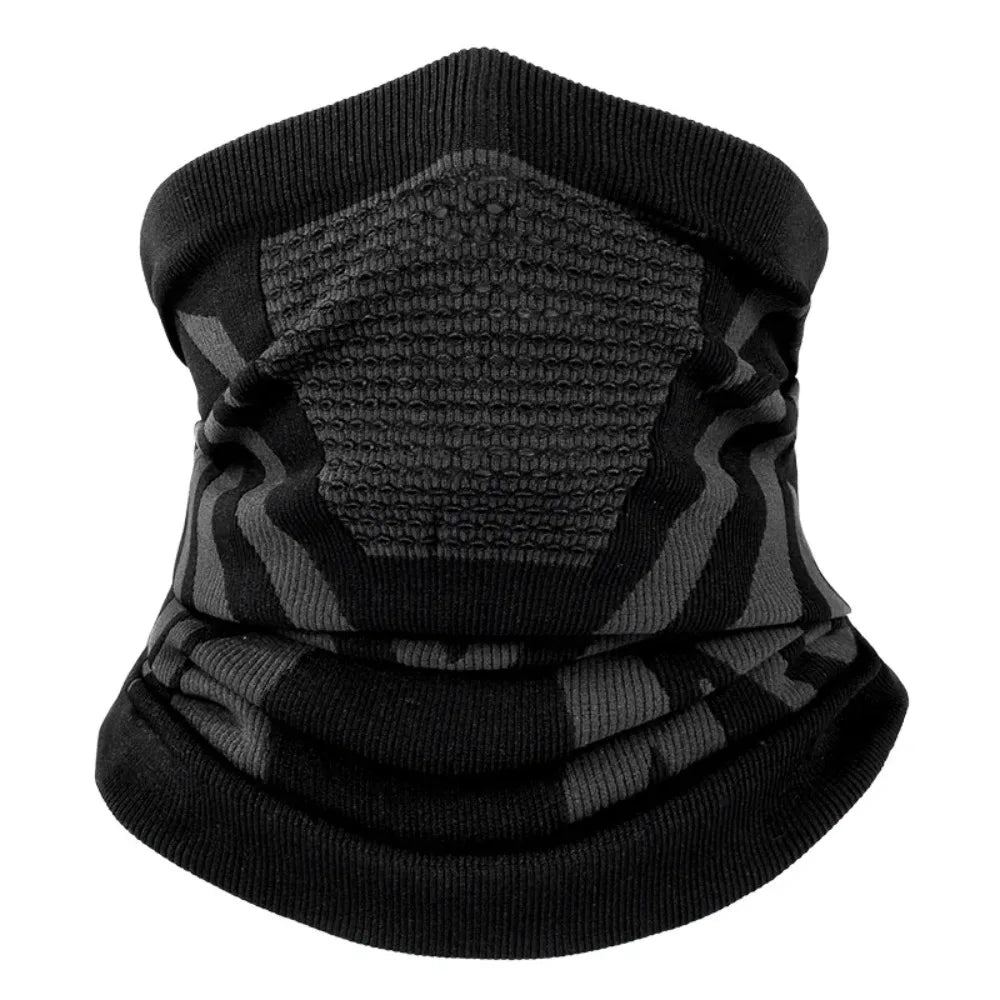 Wind Blocking Neck Gaiter with Inverted Triangle Airflow and Stretchy Fit