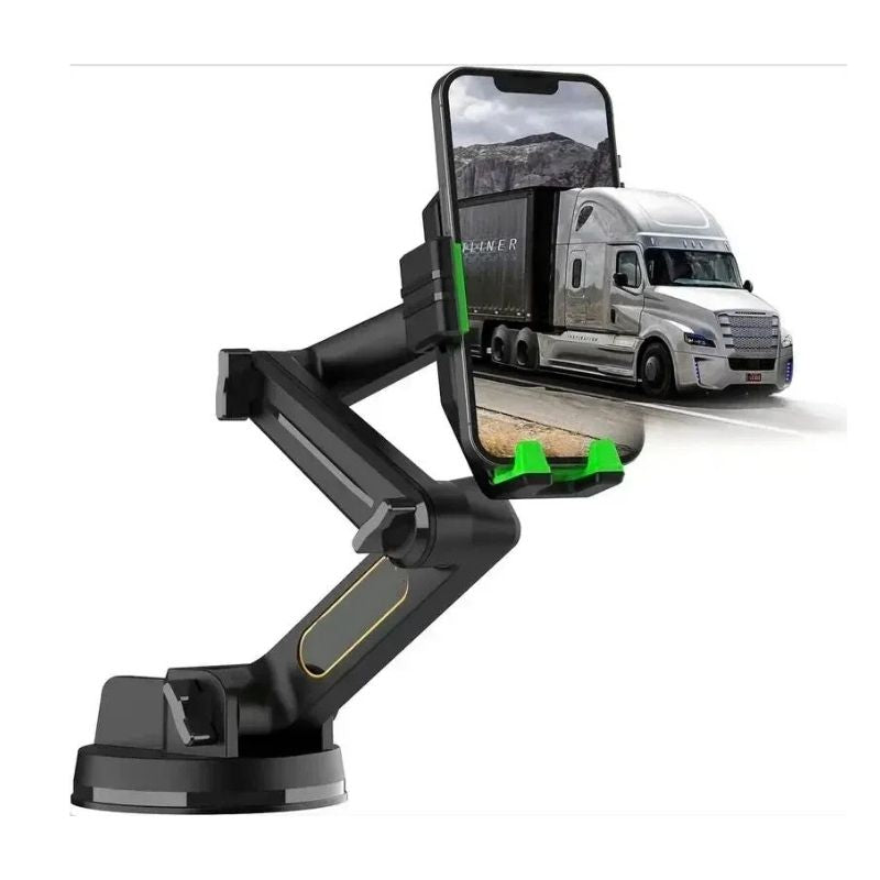Vehicle Phone Mount with Gel Suction Cup and 16.9in Extending Arm, 360 Degree Rotation