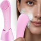 Electric Facial Cleansing Silicone Brush, Heatable Vibrating Face Scrubber with Massage, Silicone Face Scrubber for Women & Men, Electric Facial Cleanser for Deep Cleansing, Gentle Exfoliating.SummerWins DealsForYouDays allveramart