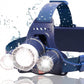 USB Rechargeable LED Headlamp, 1080 Lumen, Red Light, Zoomable IPX54 Headlight for Camping, Hiking & Hard Hats