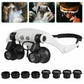 Adjustable LED Headband Magnifier with Interchangeable Lenses