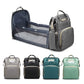 Portable Baby Changing Bag with Convertible Cot and Mosquito Net