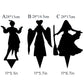 Metal Villain Shadow Caster Yard Stake with Ground Mount and Spotlight Projection