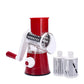 Rotary Vegetable Grater with Three Interchangeable Blades and Suction Base