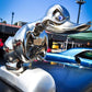Duck Radiator Emblem with Chrome Plating and Pin Mounting, 6x4 Inches