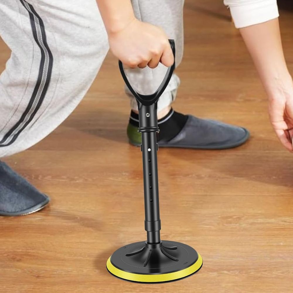 Standing Assist Handle with Ergonomic Grip and Adjustable Height, Non-Slip Base