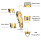 Professional Hair Clippers Cordless Set for Men Gold