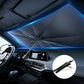 55in x 31in 2026 Heat Reflective Front Window Automotive Glass Sunshade - Blocks 99% Heat, Universal Fit for Cars & SUVs, Vehicle Accessories, Summer Car Visor Accessory Car Privacy Curtain allveramart