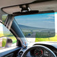 Car Sun Visor Extender with Polarized Acrylic Panel and Adjustable Clip