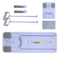 Silicone Cable Organizer with 7 Slots and Adhesive Backing for Desks
