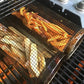Rotating Grill Basket with Secure Latch and Stainless Steel Mesh, Dishwasher Safe