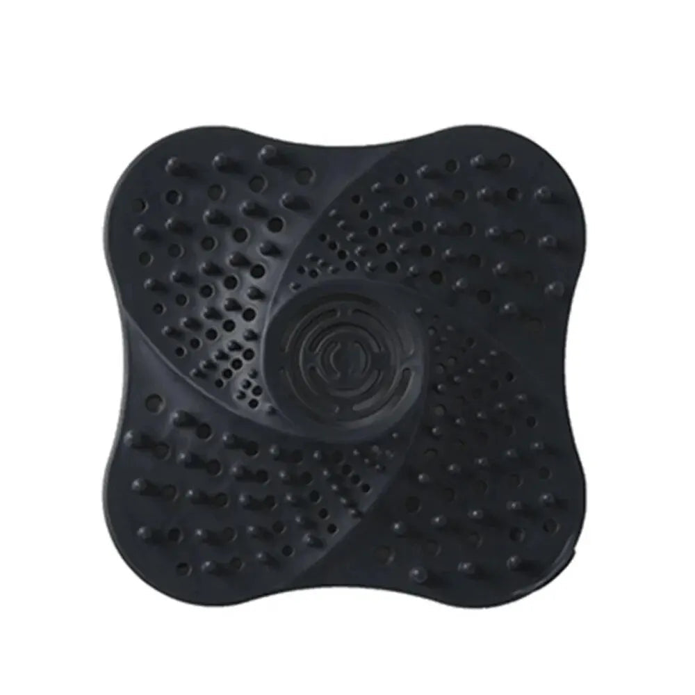 Spiral Rubber Drain Hair Catcher with Suction Cup Base and Lift Handle All Vera Mart