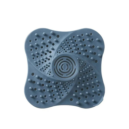 Spiral Rubber Drain Hair Catcher with Suction Cup Base and Lift Handle All Vera Mart
