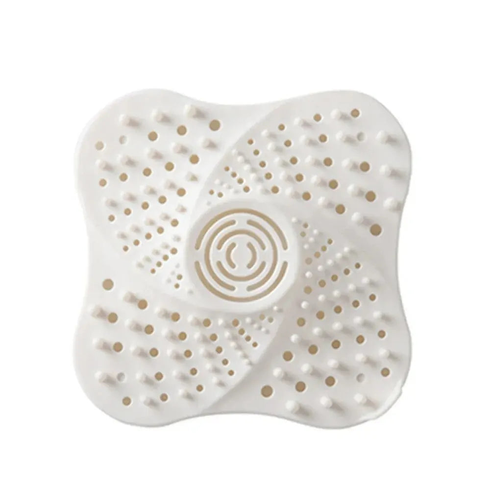 Spiral Rubber Drain Hair Catcher with Suction Cup Base and Lift Handle All Vera Mart