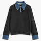 Knit Cardigan with Metal Button Closure and Medium Stretch Fabric, Shift Fit