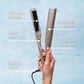 Hair Straightener and Curler with Titanium Plates and 5 Heat Settings