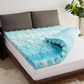 Egg Crate Memory Foam Mattress Topper with Breathable Cover and Non-Slip Bottom