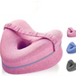 Memory Foam Knee Pillow with Elastic Strap and Hollow Center Design