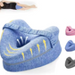 Memory Foam Knee Pillow with Elastic Strap and Hollow Center Design