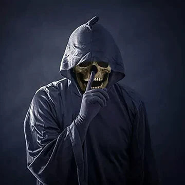 Movable Jaw Realistic Full Head Skull Mask for Halloween